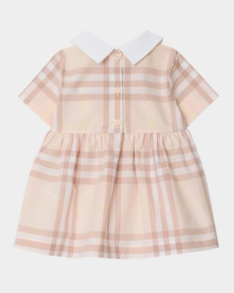Burberry Girl's Geraldine Cotton Poplin Check Dress & Bloomers, Size Newborn-18M 3