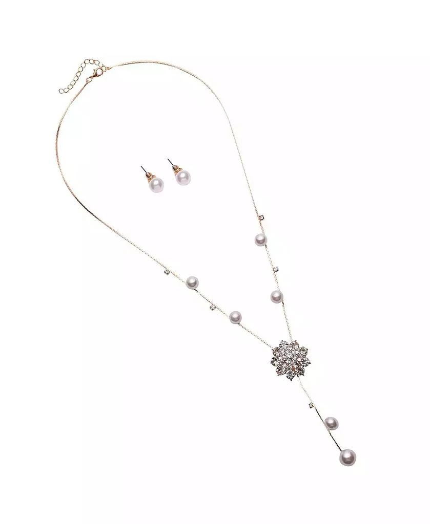 SOHI Women
s Floral Drop Negligee Necklace