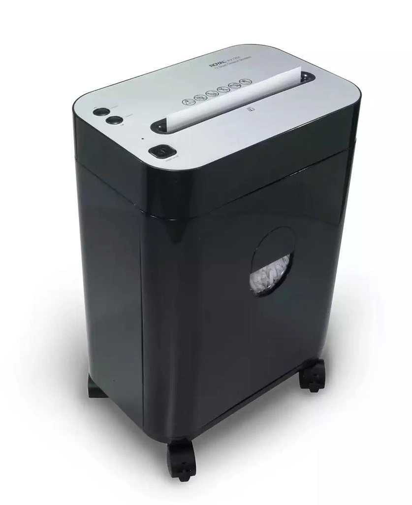 royal 12 Sheet Cross Cut Pullout Basket Casters Shredder 5