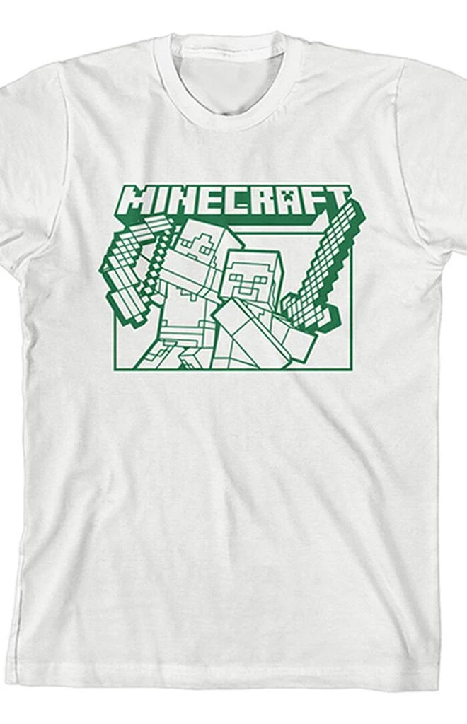 null Kids Minecraft Steve & Alex T-Shirt 2