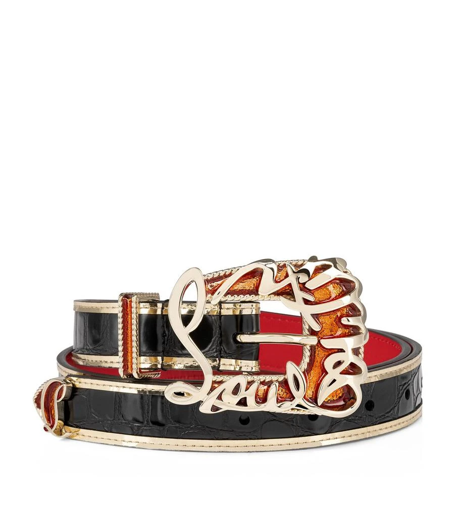 Christian Louboutin Giddy Leather Belt - Belts - Compare 