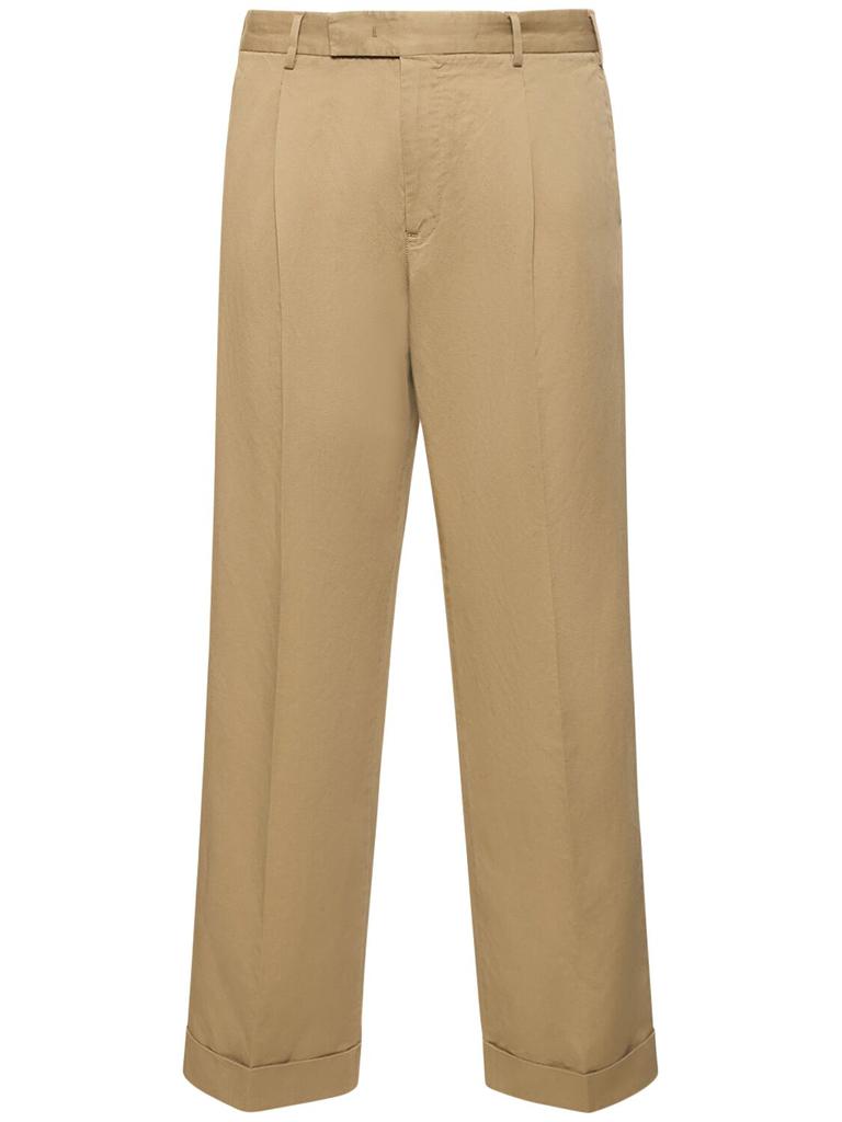 PT TORINO Quindici Cotton & Linen Gabardine Pants