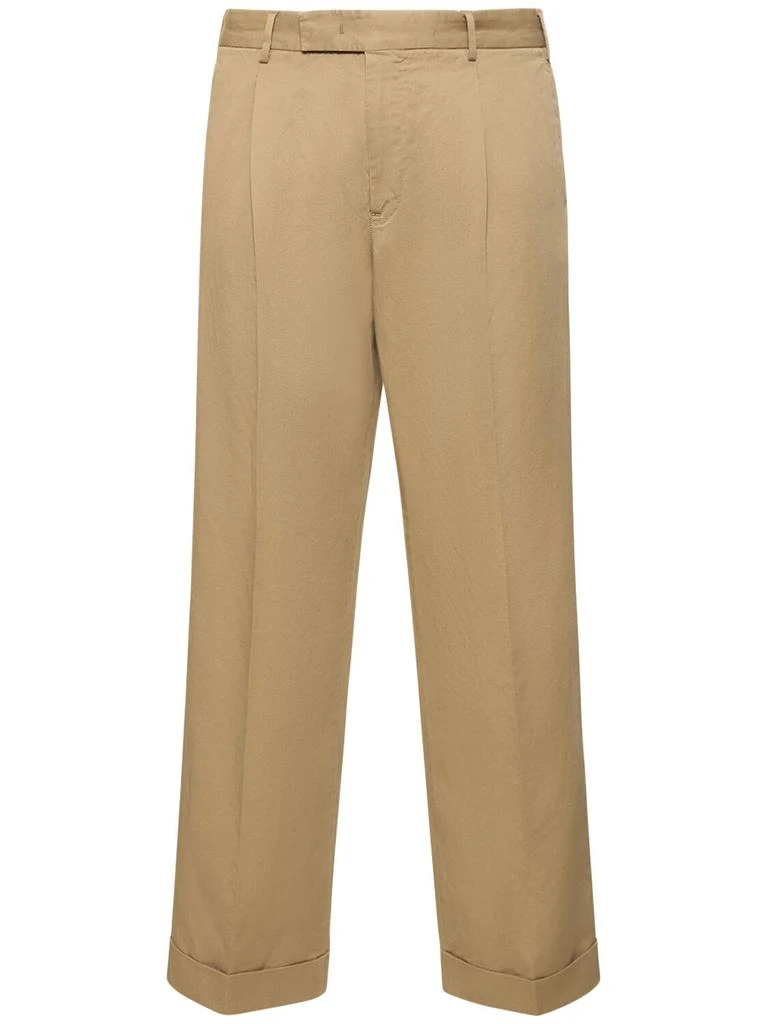 PT TORINO Quindici Cotton & Linen Gabardine Pants 1