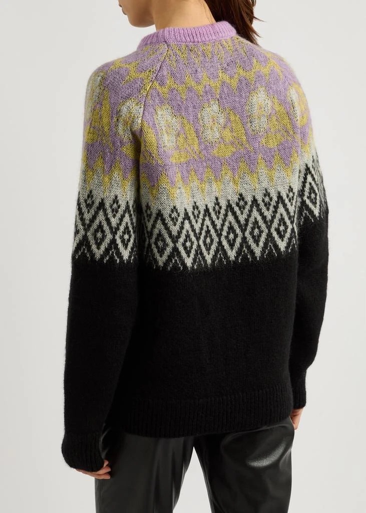 LA DOUBLE J Slope fair isle intarsia alpaca-blend jumper 3