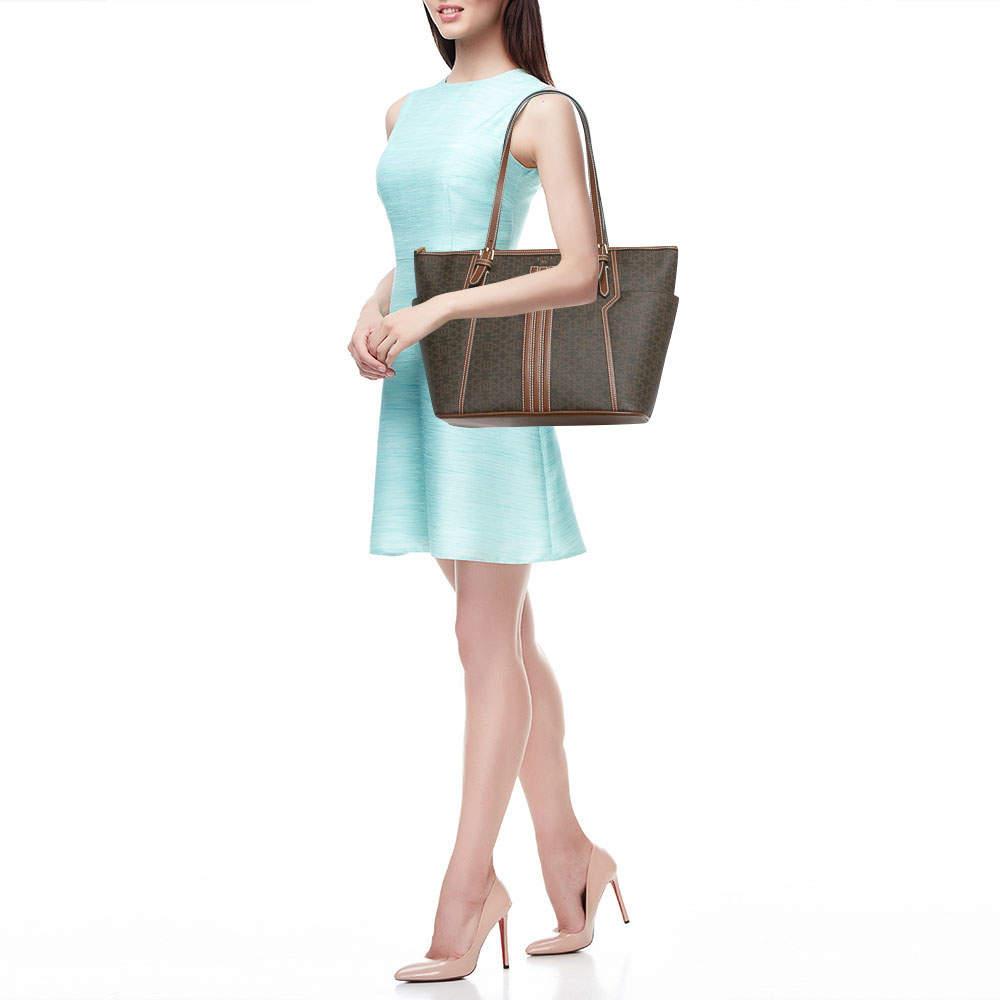 Bally Bally Brown Printed Coated Canvas and Leather Damirah Tote
