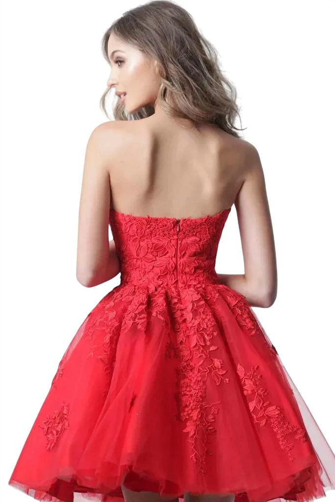JVN Jvn - Strapless Lace Prom Dress 3