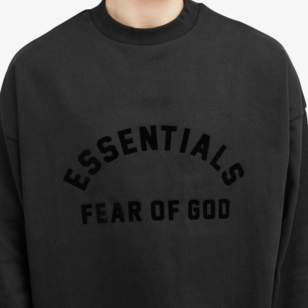 Essentials Fear of God ESSENTIALS Spring Long Sleeve Printed T-Shirt - Jet Black 5