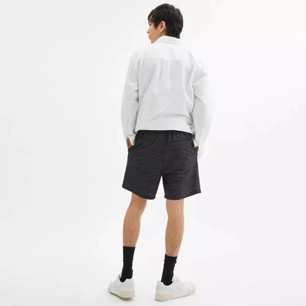 Coach Signature Swim Trunks In Recycled Polyester 3