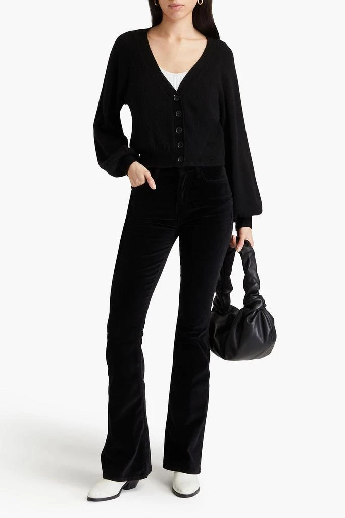 FRAME Le High Flare velvet flared pants 2