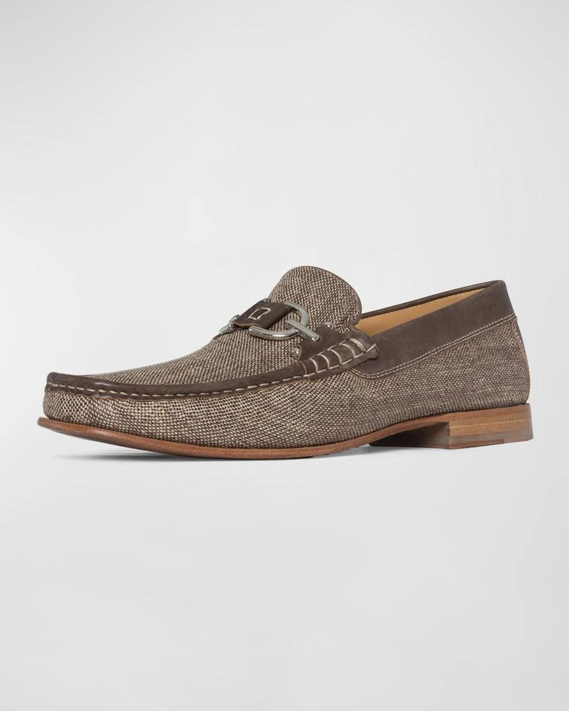 Donald Pliner Men's Dacio Woven Leather Bit Loafers 4