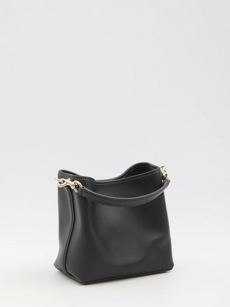 Gucci MINI GG EMBLEM BUCKET BAG BLACK 2