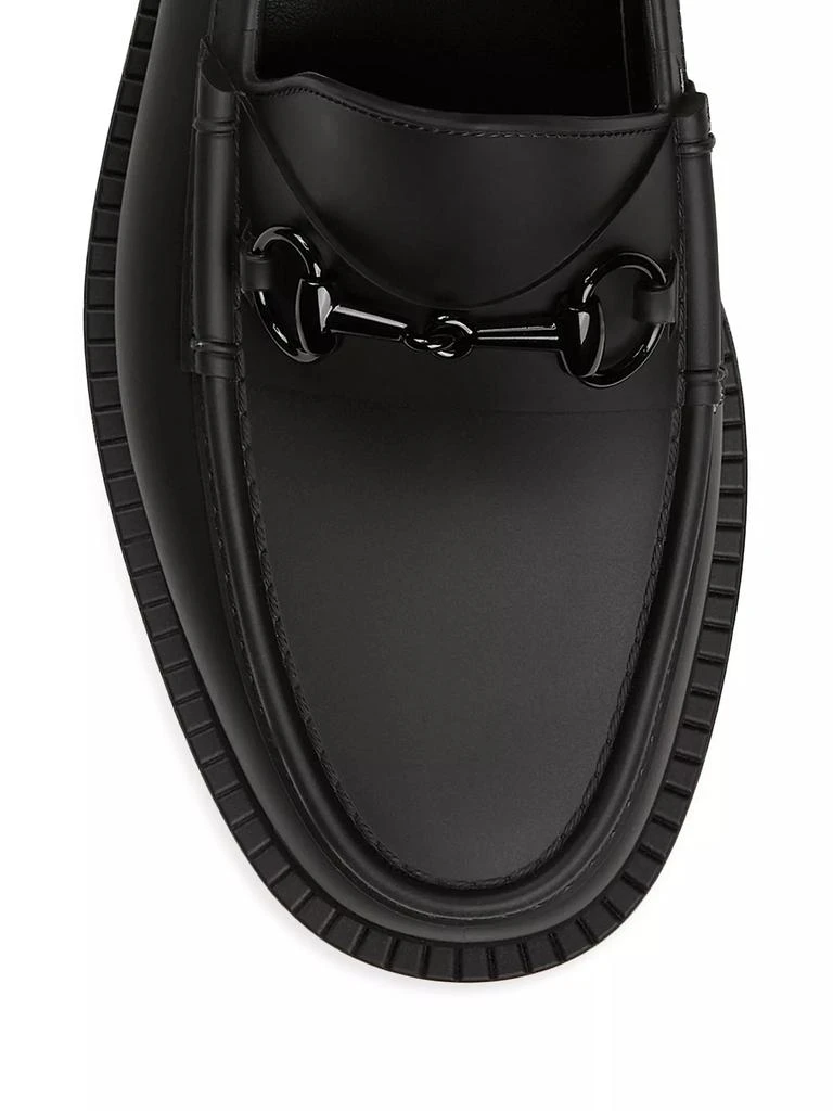 Gucci Enameled Horsebit Rubber Loafers 4