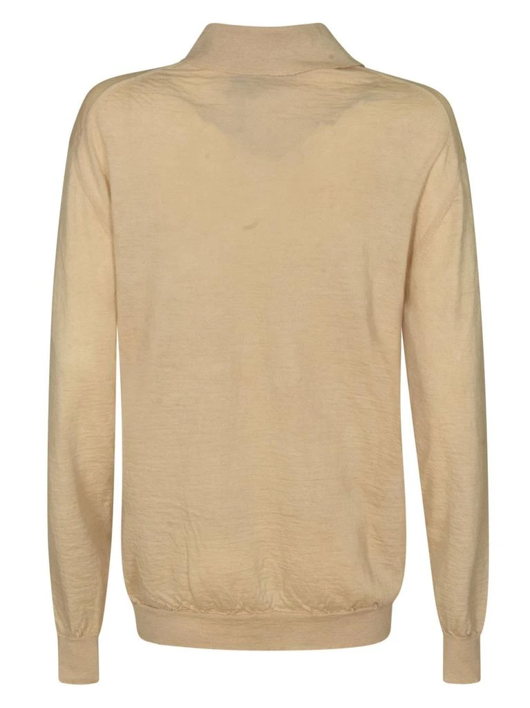 Miu Miu Miu Miu Long-Sleeved Knitted Polo Shirt 2