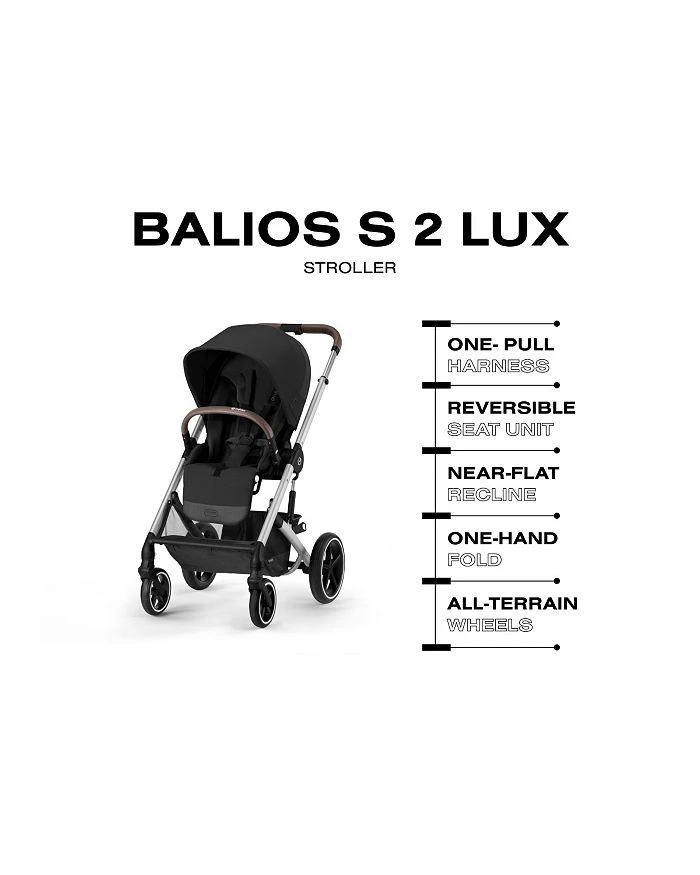 Cybex Balios S Lux 2 & Cloud G Lux Travel System with Cot S Lux 2 4