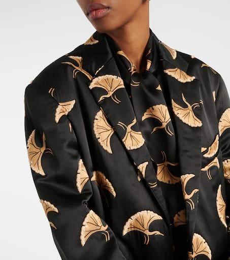 Dries Van Noten Printed satin blazer 5
