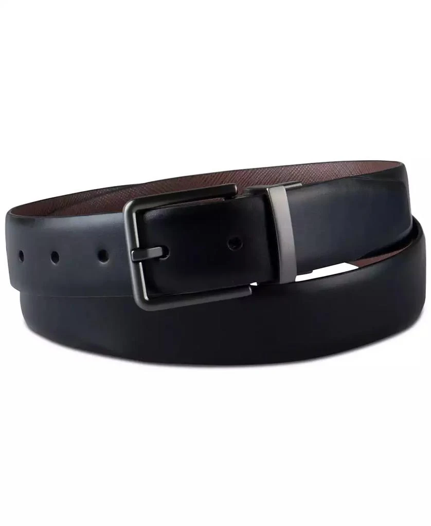 Calvin Klein Men's Reversible Textured Dress Belt, Created for Macy's 1