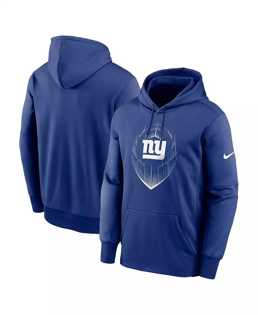 NIKE Men's Royal New York Giants Icon Performance Pullover Hoodie 1