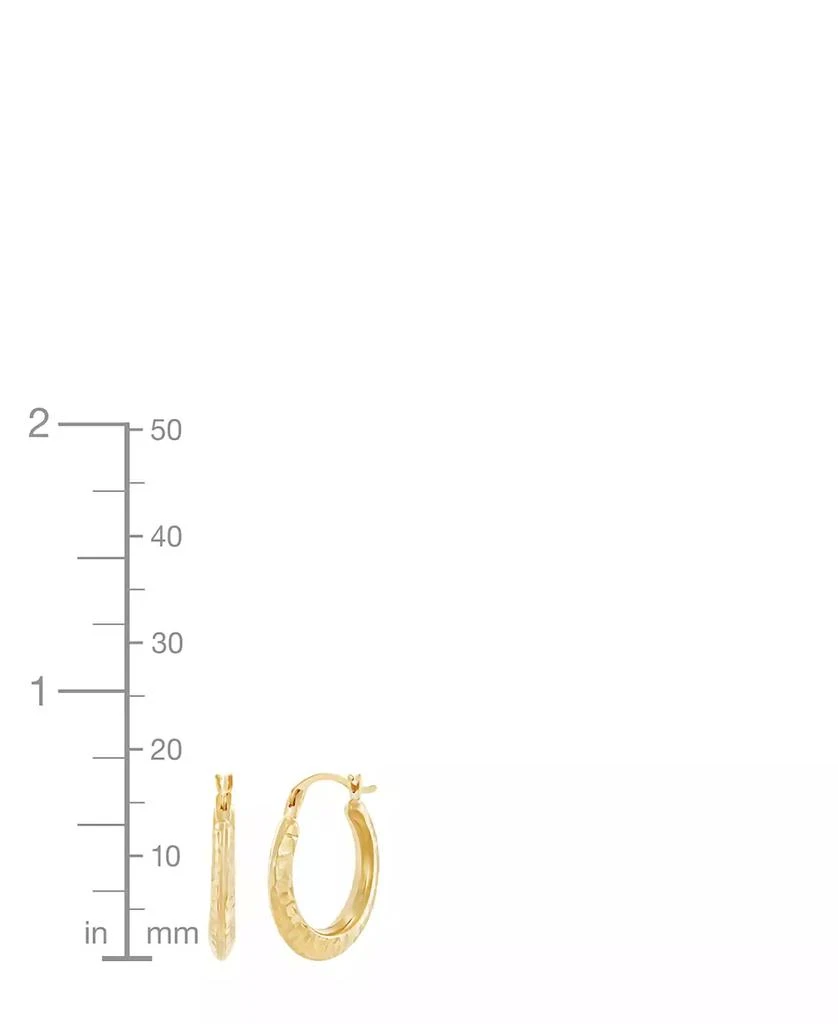 Macy's Polished Round Back to Back Hoop Earrings in 10K Yellow Gold 5