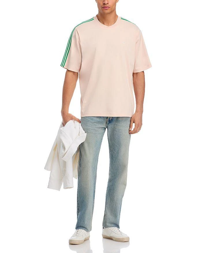 Adidas Regular Fit Logo Striped Tee 2