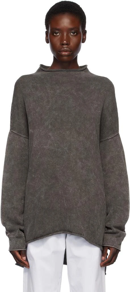 LAUREN MANOOGIAN Gray Fade Rollneck Sweater 1