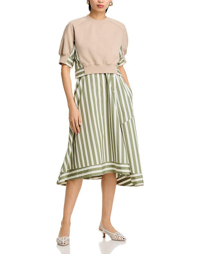 3.1 Phillip Lim Sweatshirt Combo Dress