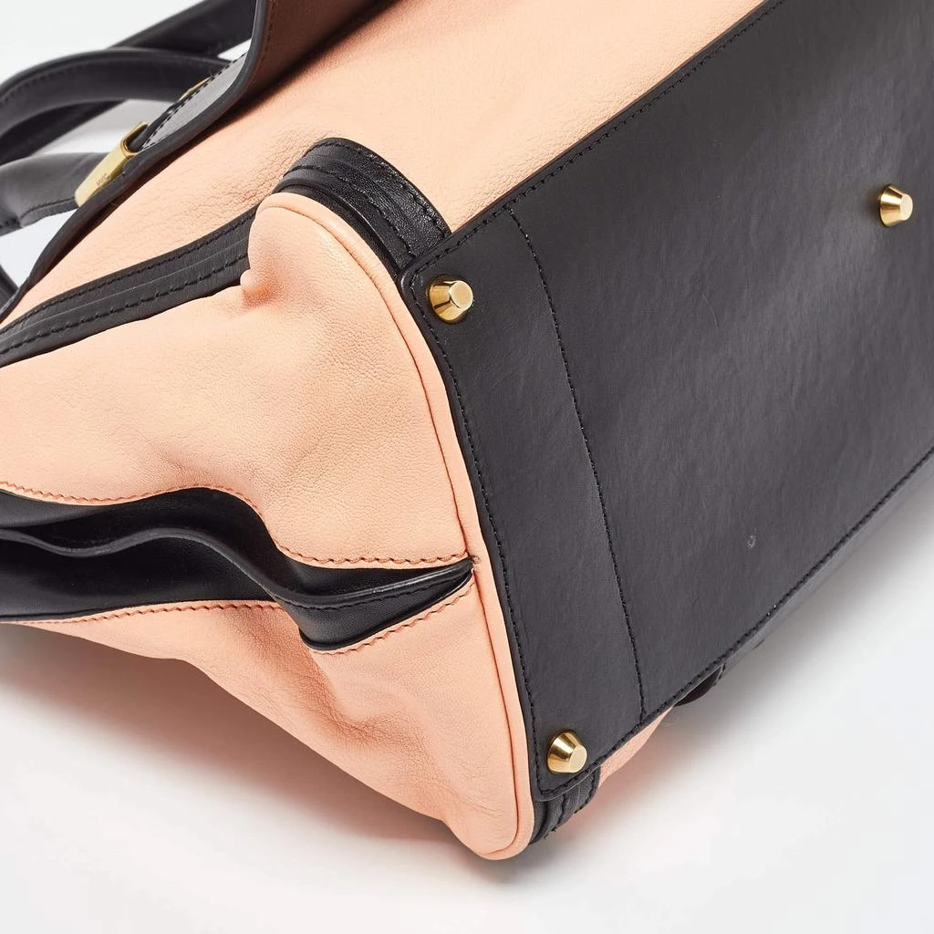 Chloé Chloe Orange/Black Leather Alice Satchel 15