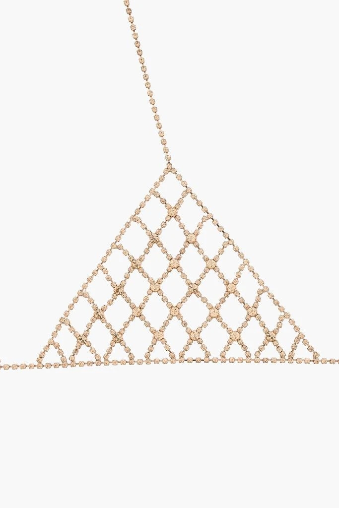 DSQUARED2 Dsquared2 Metal Bralette with Rhinestone Embellishment 2