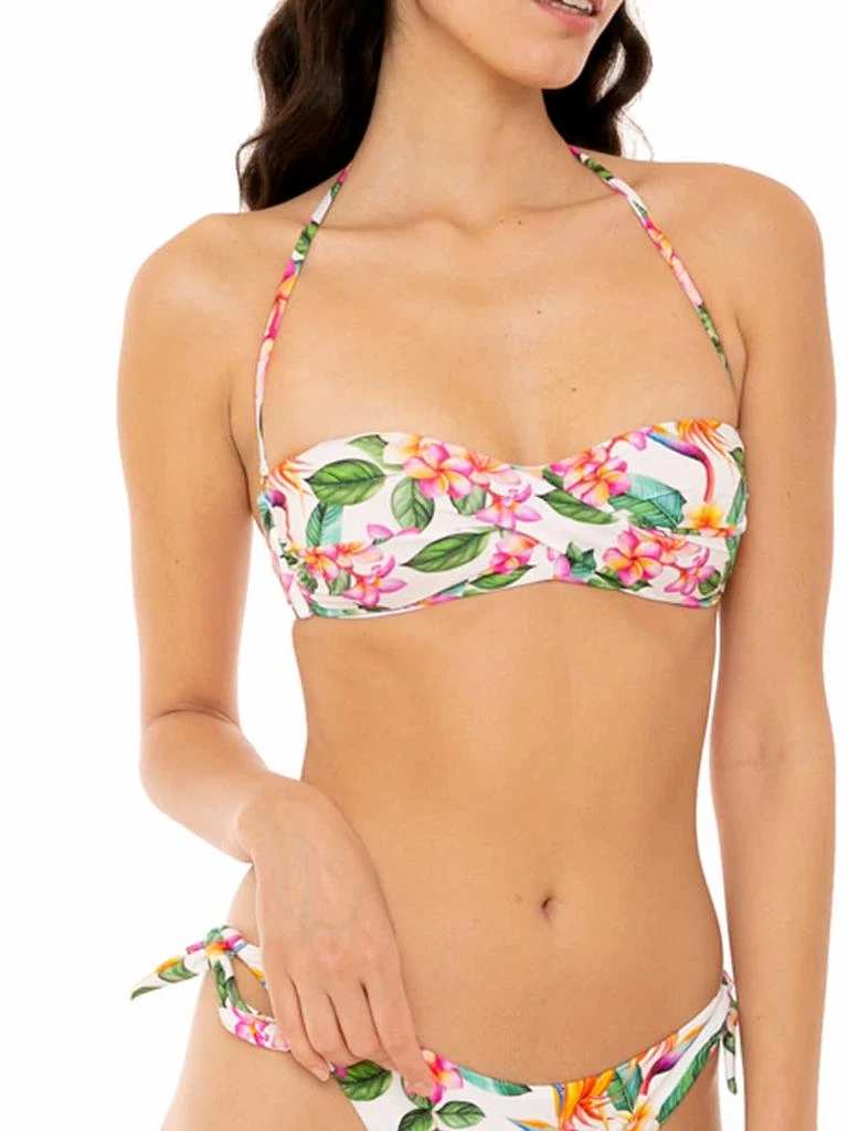 Mc2 Saint Barth Flower Print Bandeau Top 1