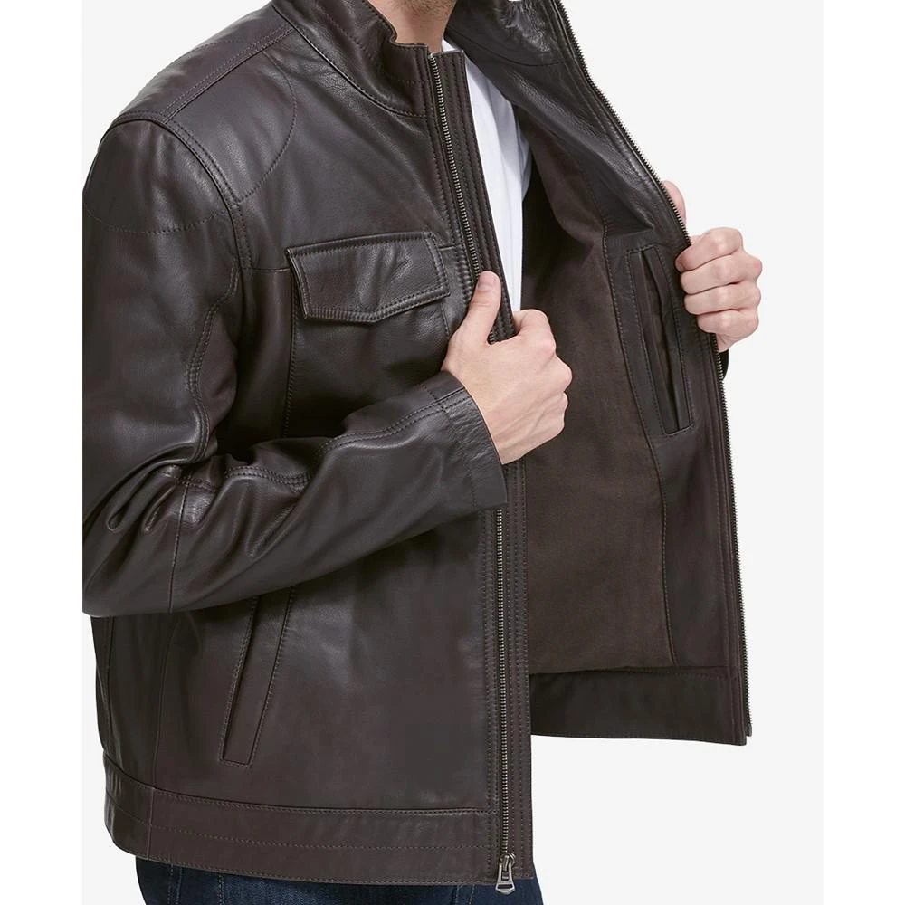 Cole Haan Men's Leather Trucker Jacket 2
