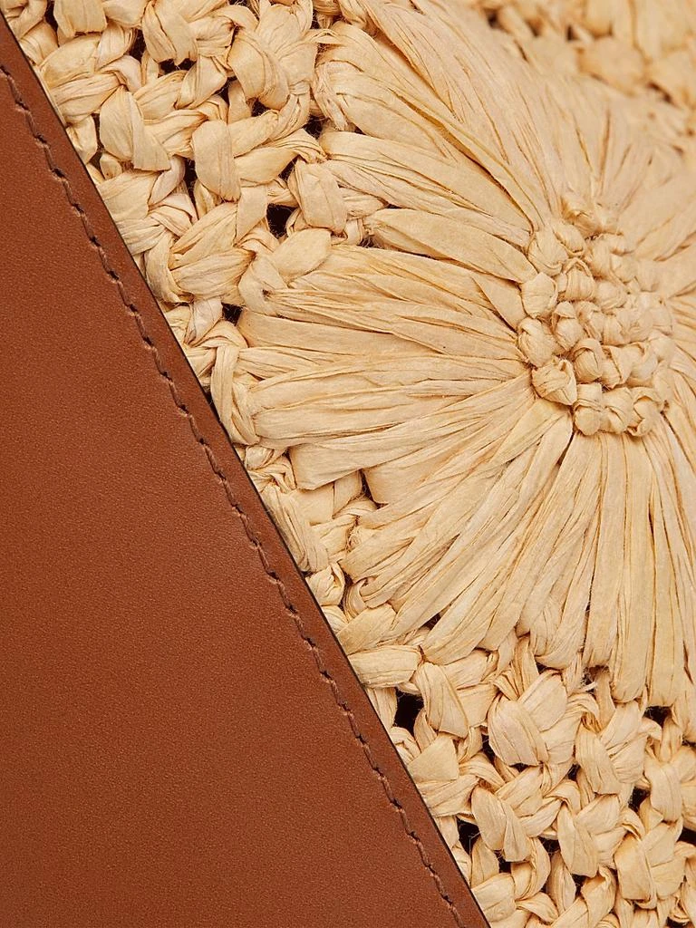 Strathberry Medium Lana Floral-Detailed Raffia & Leather Shoulder Bag 3
