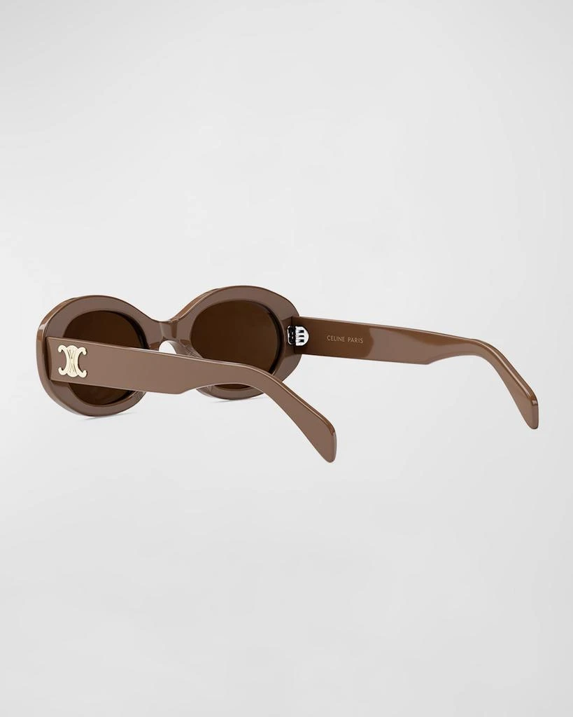 Celine Triomphe Acetate Oval Sunglasses 2