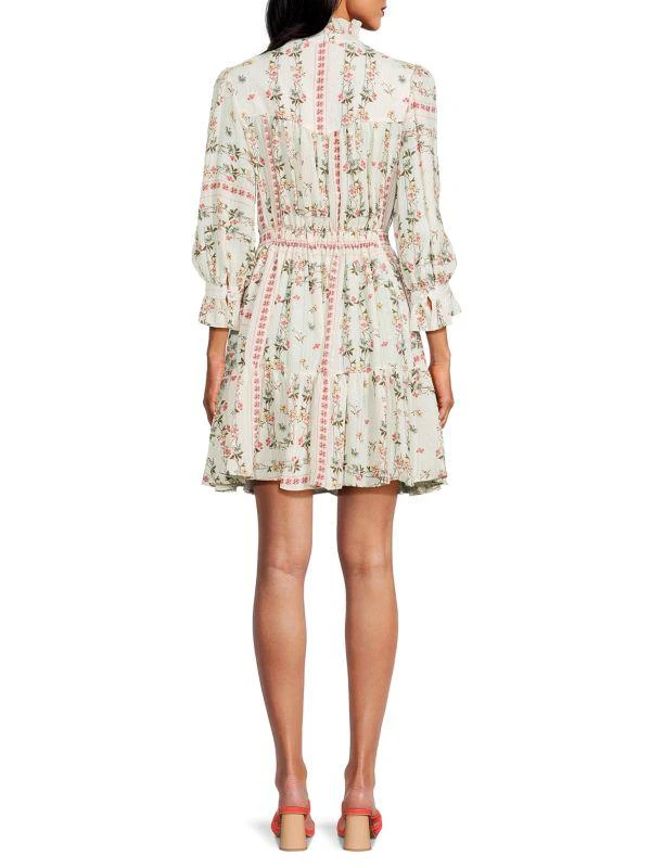 ETRO Floral Tiered Silk Mini Dress 2