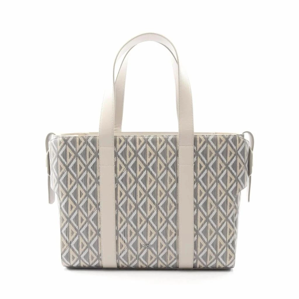 Dior Coated Canvas Leather Tote Bag (Pre-Owned)