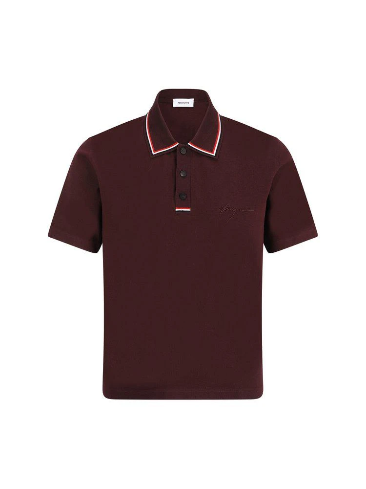 Salvatore Ferragamo Ferragamo Autograph Short-Sleeved Polo Shirt 1