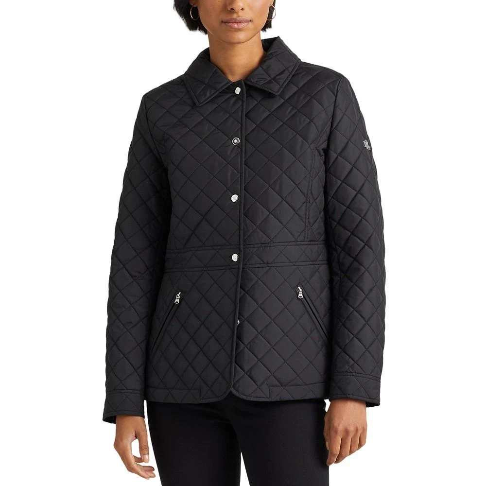 Ralph Lauren Petite Quilted Peplum Coat 1