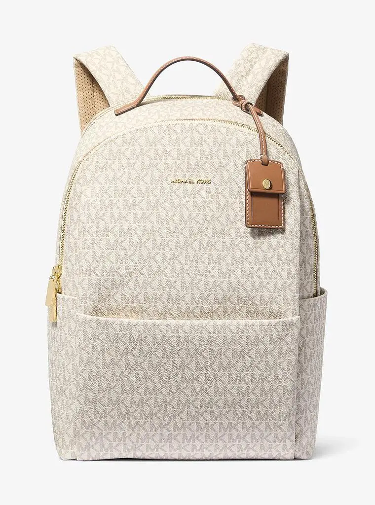 Michael Kors Sable Large Signature Logo Backpack