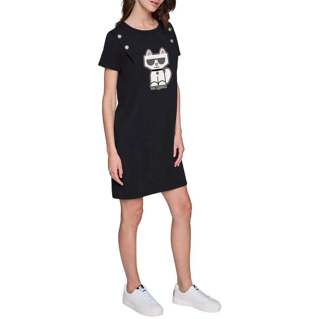 Karl Lagerfeld Paris CHOUPETTE TEE DRESS WITH BUTTONS 2