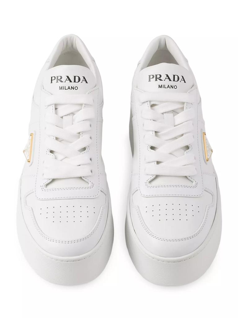 Prada Downtown Bold Leather Sneakers