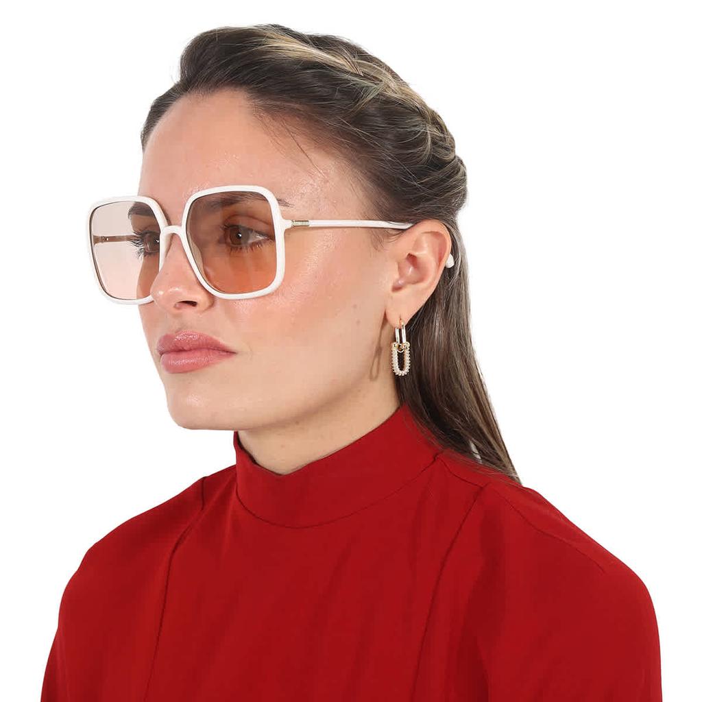 Dior DIORSTELLAIRE Pink Square Ladies Sunglasses CD40006U 25F 59