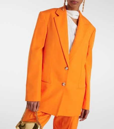 Stella McCartney Single-breasted crêpe blazer 6