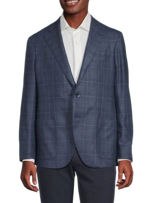 Lubiam Regular Fit Virgin Wool Blazer 1