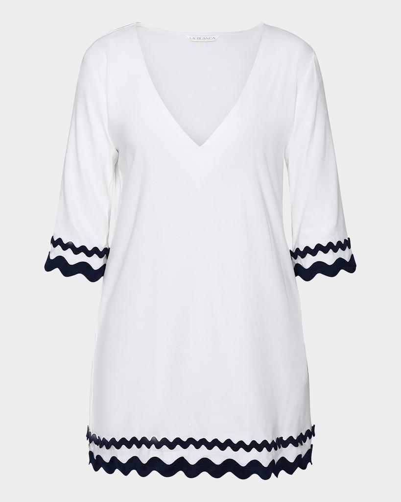 La Blanca Poolside V-Neck Tunic Coverup
