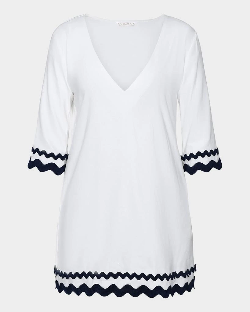 La Blanca Poolside V-Neck Tunic Coverup 1