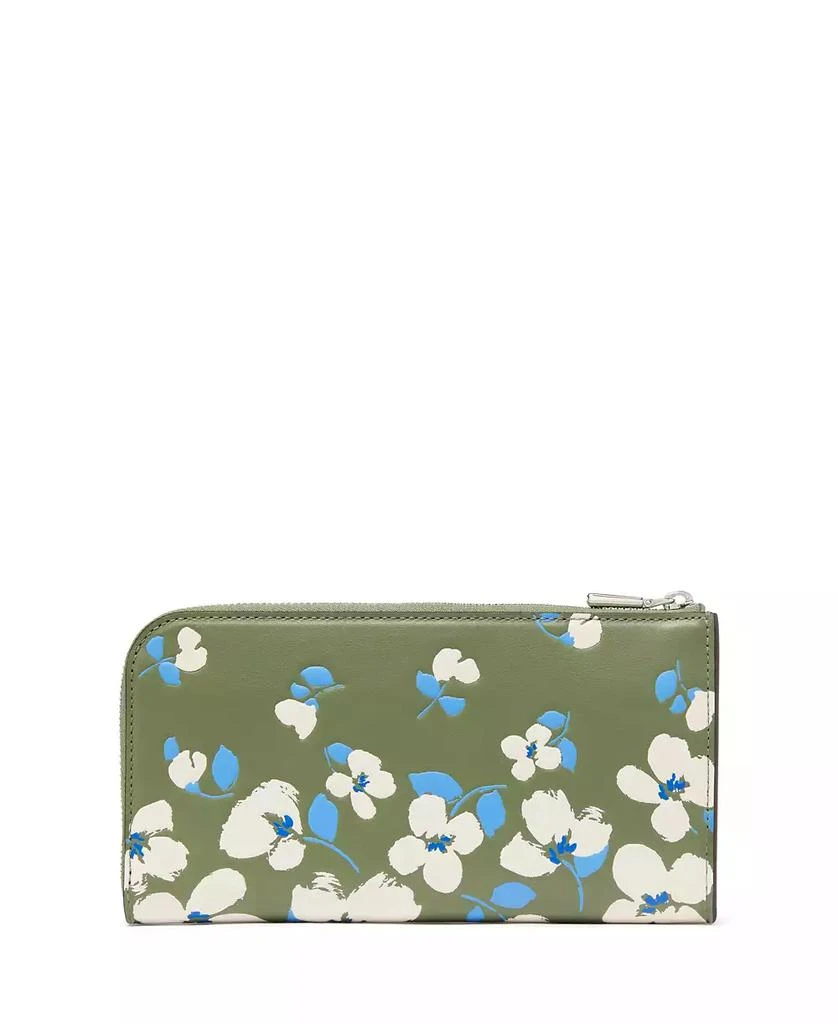 Kate Spade Devin Painterly Bouquet Zip Around Continental Wallet 2