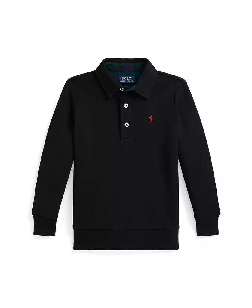 Ralph Lauren Boys
2-7 Plaid-Trim Fleece Polo-Collar Sweatshirt 4