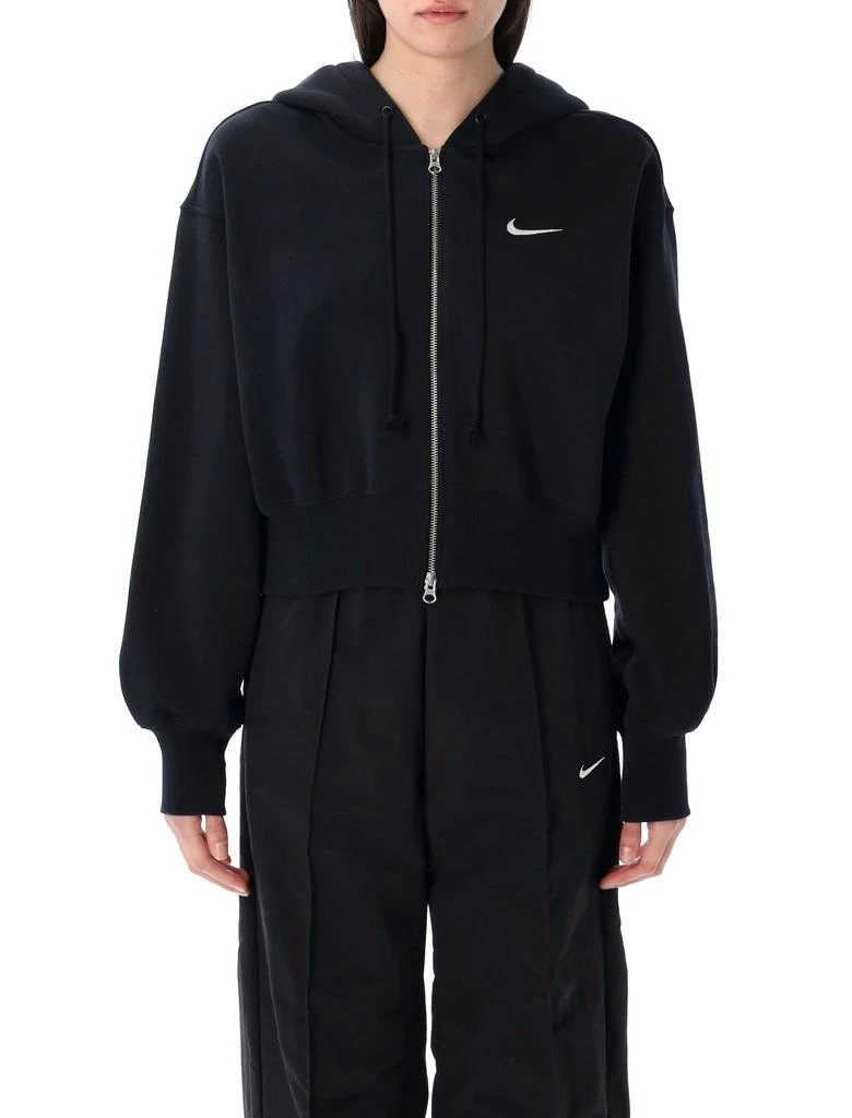 NIKE CROPPED FULL-ZIP HOODIE 1