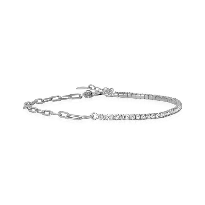 Club Rochelier 5A Cubic Zirconia Bracelet With Links