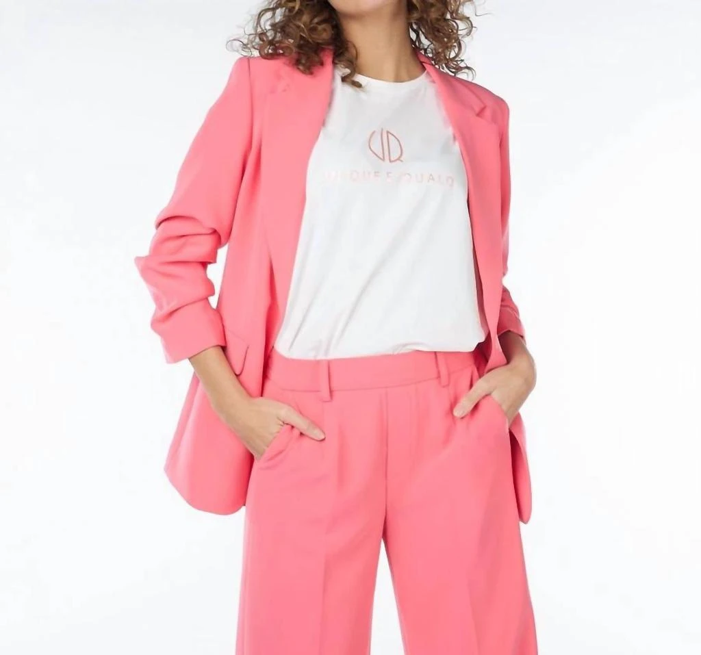 ESQUALO Esqualo - Rouched Sleeve Blazer