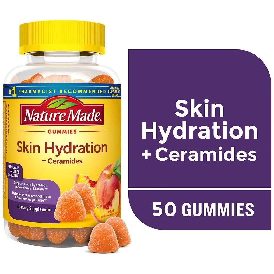 Nature Made Skin Hydration + Ceramides Biotin 
Vitamin C Gummies 8