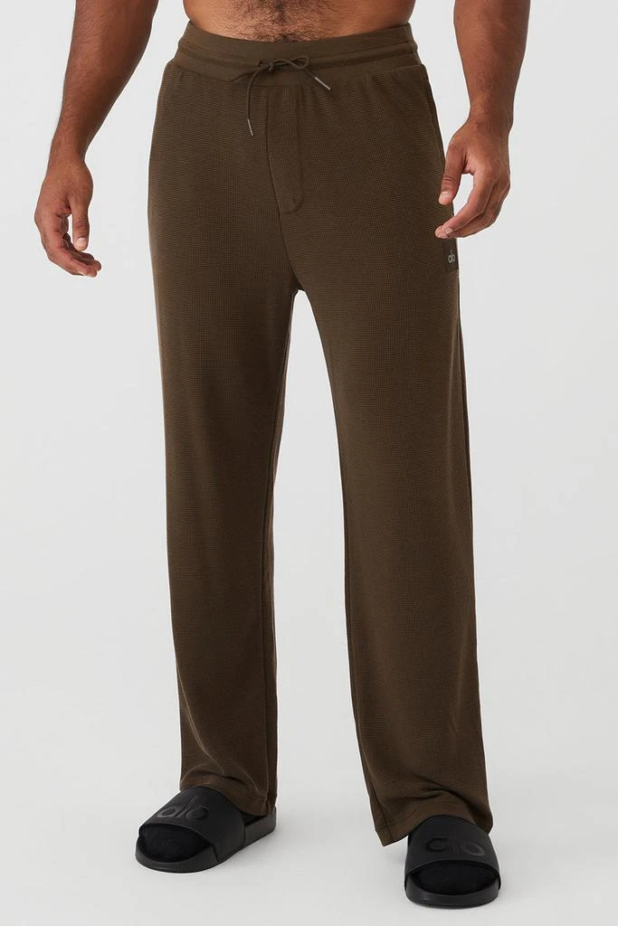 Alo Micro Waffle Fast Break Sweatpant - Espresso 1